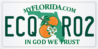 FL license plate ECQR02