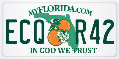 FL license plate ECQR42