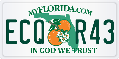 FL license plate ECQR43