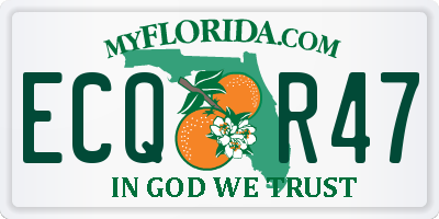 FL license plate ECQR47