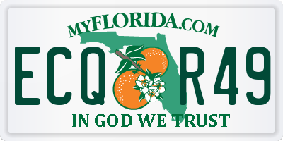 FL license plate ECQR49