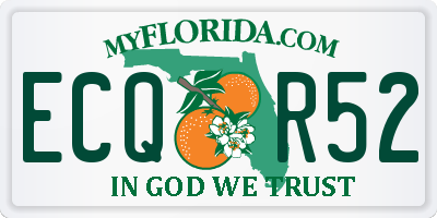 FL license plate ECQR52