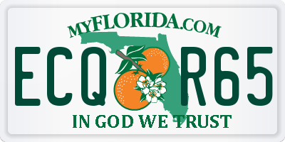 FL license plate ECQR65