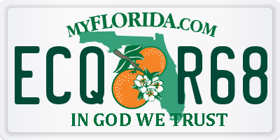FL license plate ECQR68