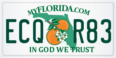 FL license plate ECQR83
