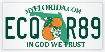 FL license plate ECQR89