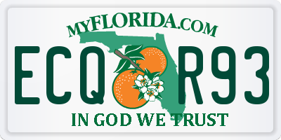 FL license plate ECQR93