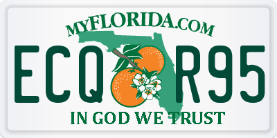 FL license plate ECQR95