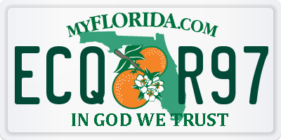 FL license plate ECQR97