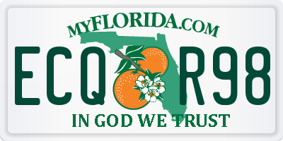 FL license plate ECQR98