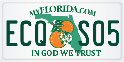 FL license plate ECQS05