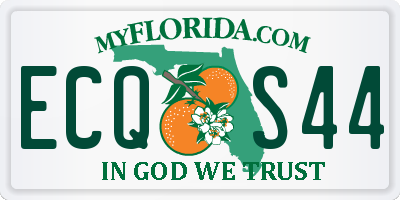 FL license plate ECQS44