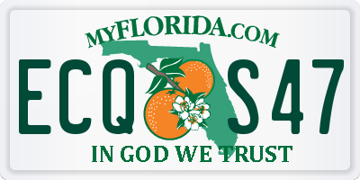 FL license plate ECQS47