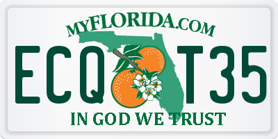 FL license plate ECQT35