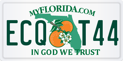 FL license plate ECQT44