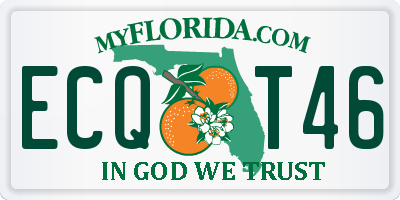 FL license plate ECQT46