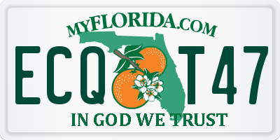 FL license plate ECQT47