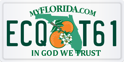FL license plate ECQT61