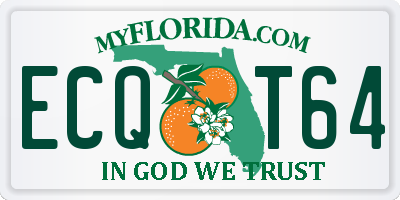 FL license plate ECQT64