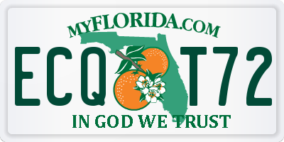 FL license plate ECQT72