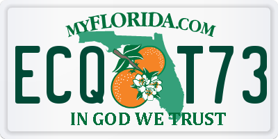 FL license plate ECQT73
