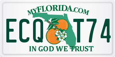 FL license plate ECQT74