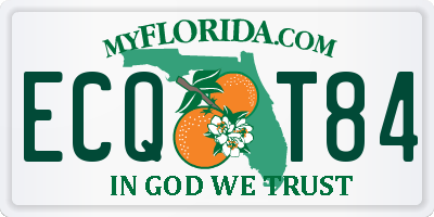 FL license plate ECQT84