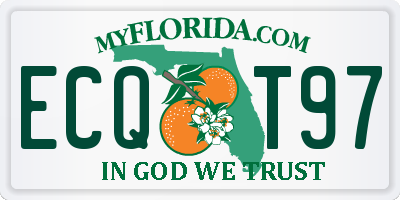 FL license plate ECQT97