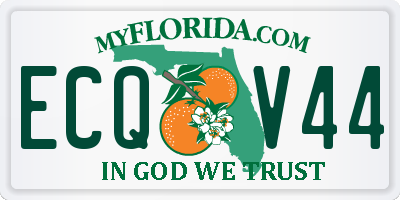 FL license plate ECQV44