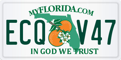 FL license plate ECQV47