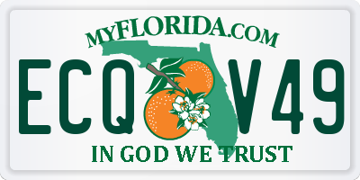 FL license plate ECQV49