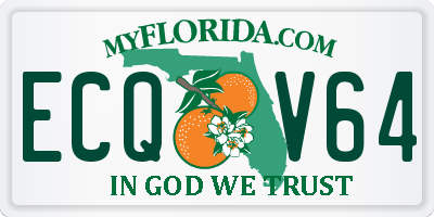 FL license plate ECQV64