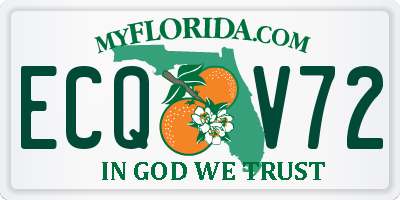 FL license plate ECQV72