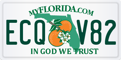 FL license plate ECQV82