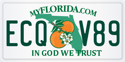 FL license plate ECQV89