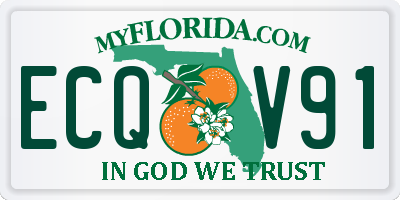 FL license plate ECQV91
