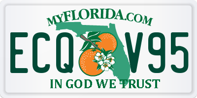 FL license plate ECQV95