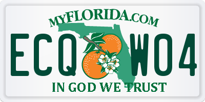 FL license plate ECQW04