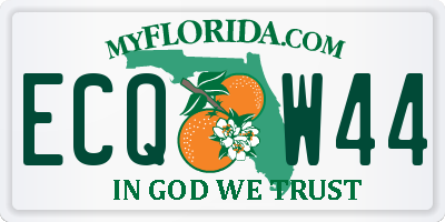 FL license plate ECQW44