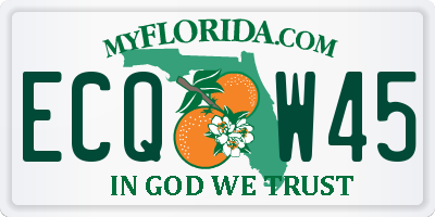 FL license plate ECQW45
