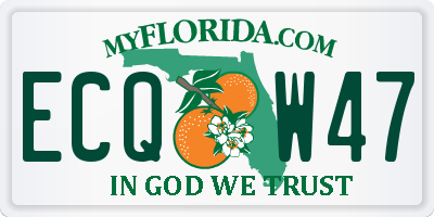FL license plate ECQW47