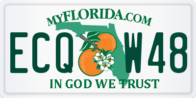 FL license plate ECQW48