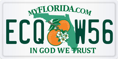 FL license plate ECQW56
