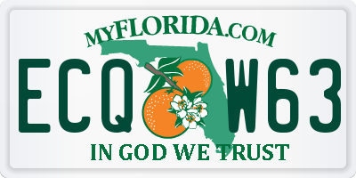 FL license plate ECQW63