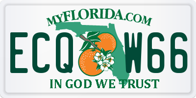 FL license plate ECQW66