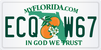 FL license plate ECQW67