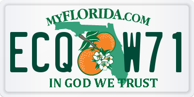 FL license plate ECQW71