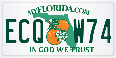 FL license plate ECQW74