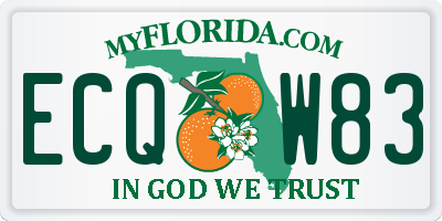 FL license plate ECQW83