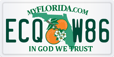 FL license plate ECQW86